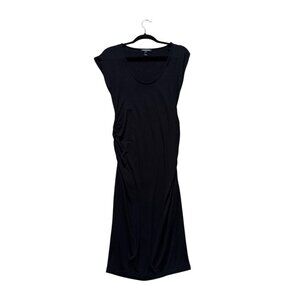 Isabella Oliver Black Maternity Dress Size 2 Scoop Neck Stretchable